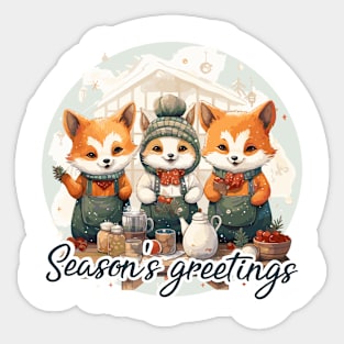 Season's greetings Sticker